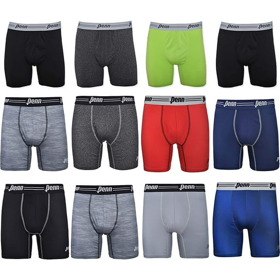 Penn Mens Performance Boxer Briefs - 3 Pack Random Colors