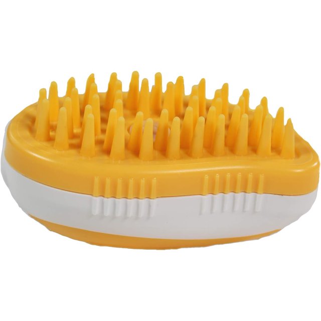 PennPlax 2 in 1 Shampoo Dispensing Pet Bath Brush Soap, Lather