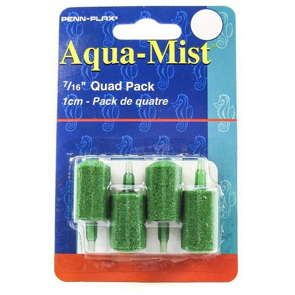 Penn Plax 4-Pack Aqua Mist Air Stone Cylinder Aerator for Fish Tank