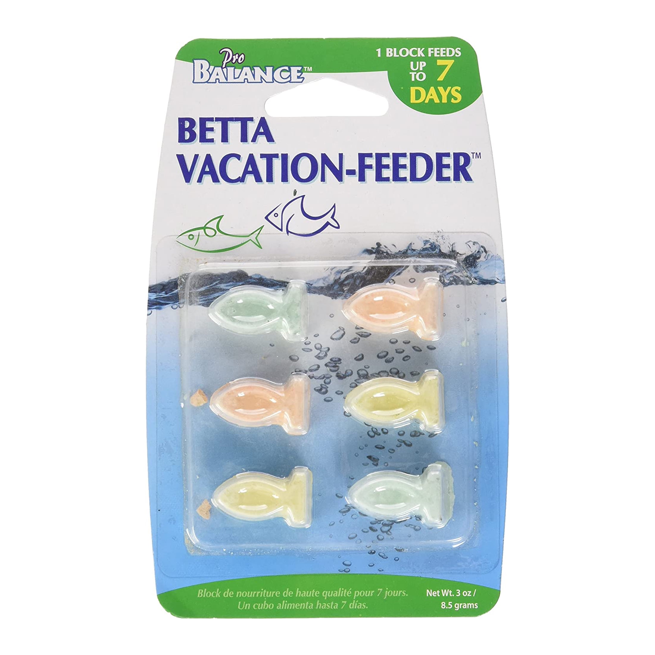 Penn Plax Betta Vacation Feeder 7 Day Dry Tablet Fish Food Great for Weekend Getaways 6 pack