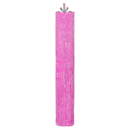 Penn-Plax Bird-Life Calcium Bird Perch, 12” Long Multicolor - 1 Piece