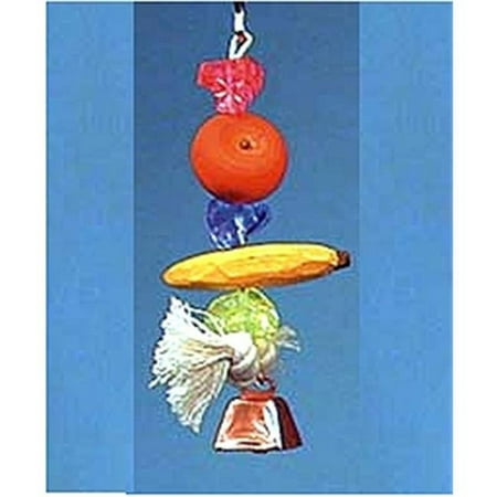 Penn Plax Bird Life Fruit-Kabob Wood Treat Toy: Fun and Colorful Hanging Toy for Parakeets and Small Birds