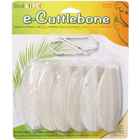 Penn-Plax Bird-Life Natural E Cuttlebone 6 Pack