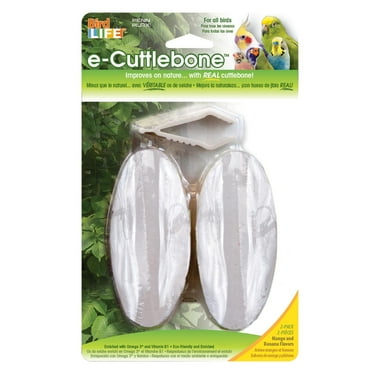 Penn-Plax Bird-Life Natural E Cuttlebones, Omega 3 and Vitamin B1- Great for All Birds, 2 Pack