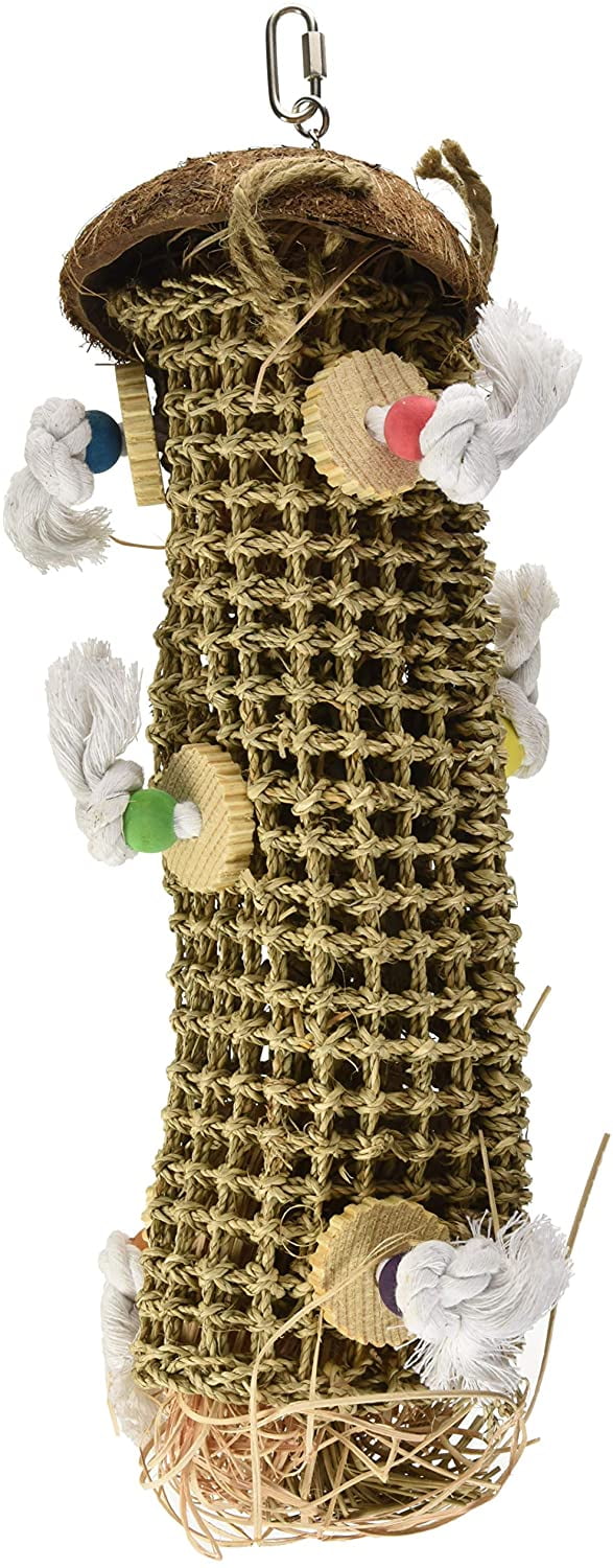 PennPlax, Bird Life, Natural Weave Kabob Bird Toy, 24’’H