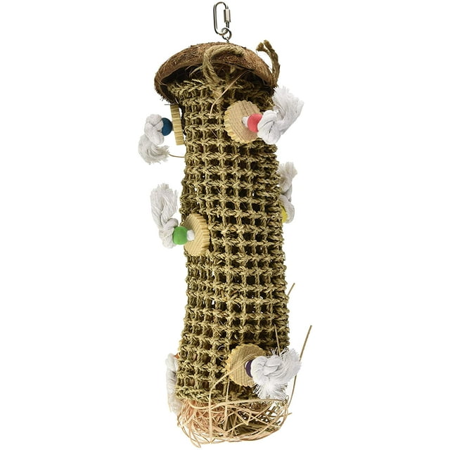 PennPlax, Bird Life, Natural Weave Kabob Bird Toy, 24’’H