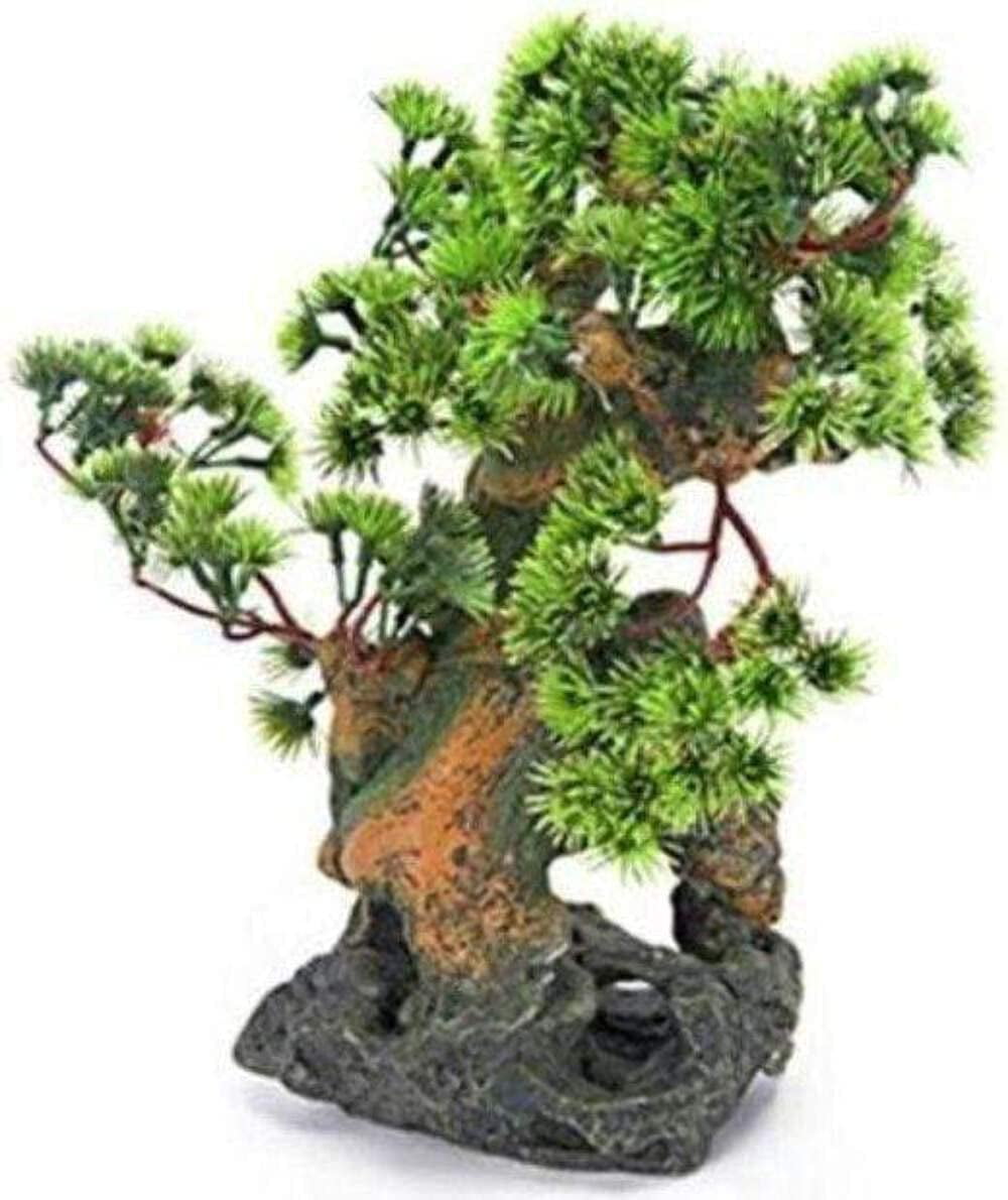 Penn-Plax Bonsai Tree on Rocks Aquarium Decor - Style 2