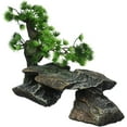 thumbnail image 1 of Penn-Plax Bonsai Tree on Rocks Style 1 Aquarium Decor, 1 of 3