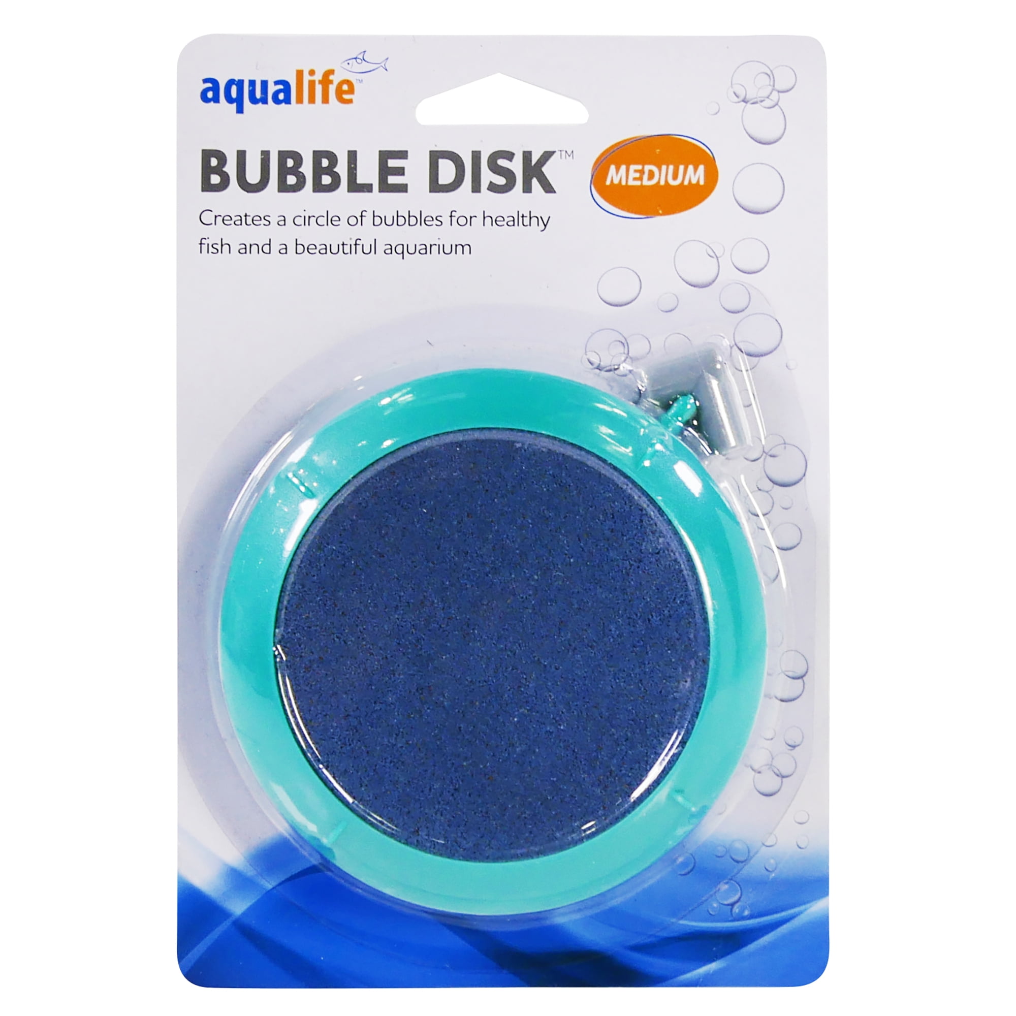 Penn-Plax Bubble-Disk Aquarium Decor - Air Stone Bubbler – 4-Inch
