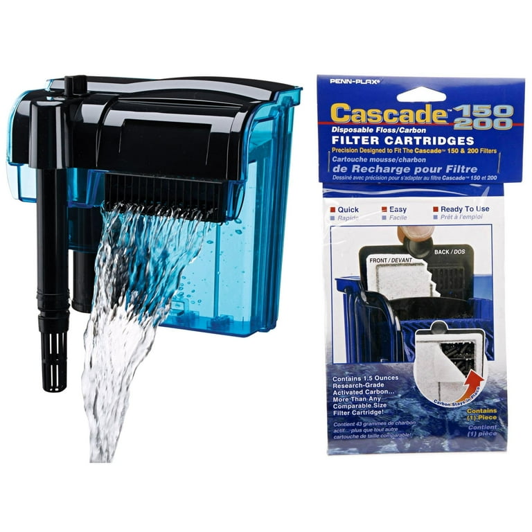 Cascade aquarium filter top