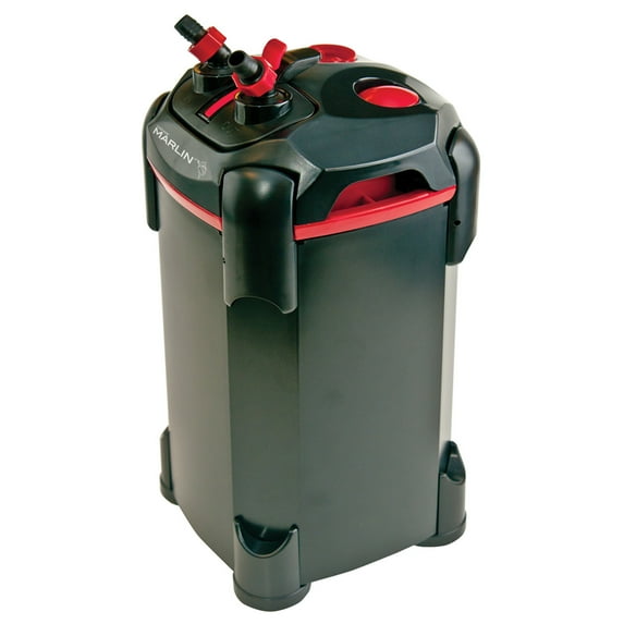 Penn-Plax Cascade Marlin Canister Aquarium Filter for Fresh and Marine - Large 7.75"