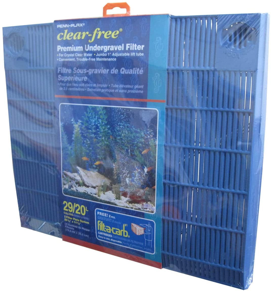 Penn-Plax UnderGravel Aquarium Filter for 20-29 Gallon Fish Tanks ...