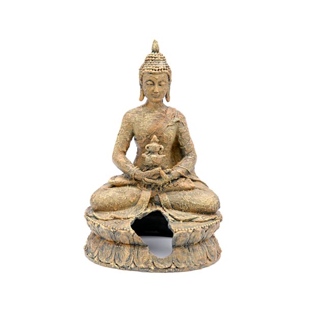 PennPlax DecoReplicas Buddha Sitting Aquarium Resin Ornament, Brown
