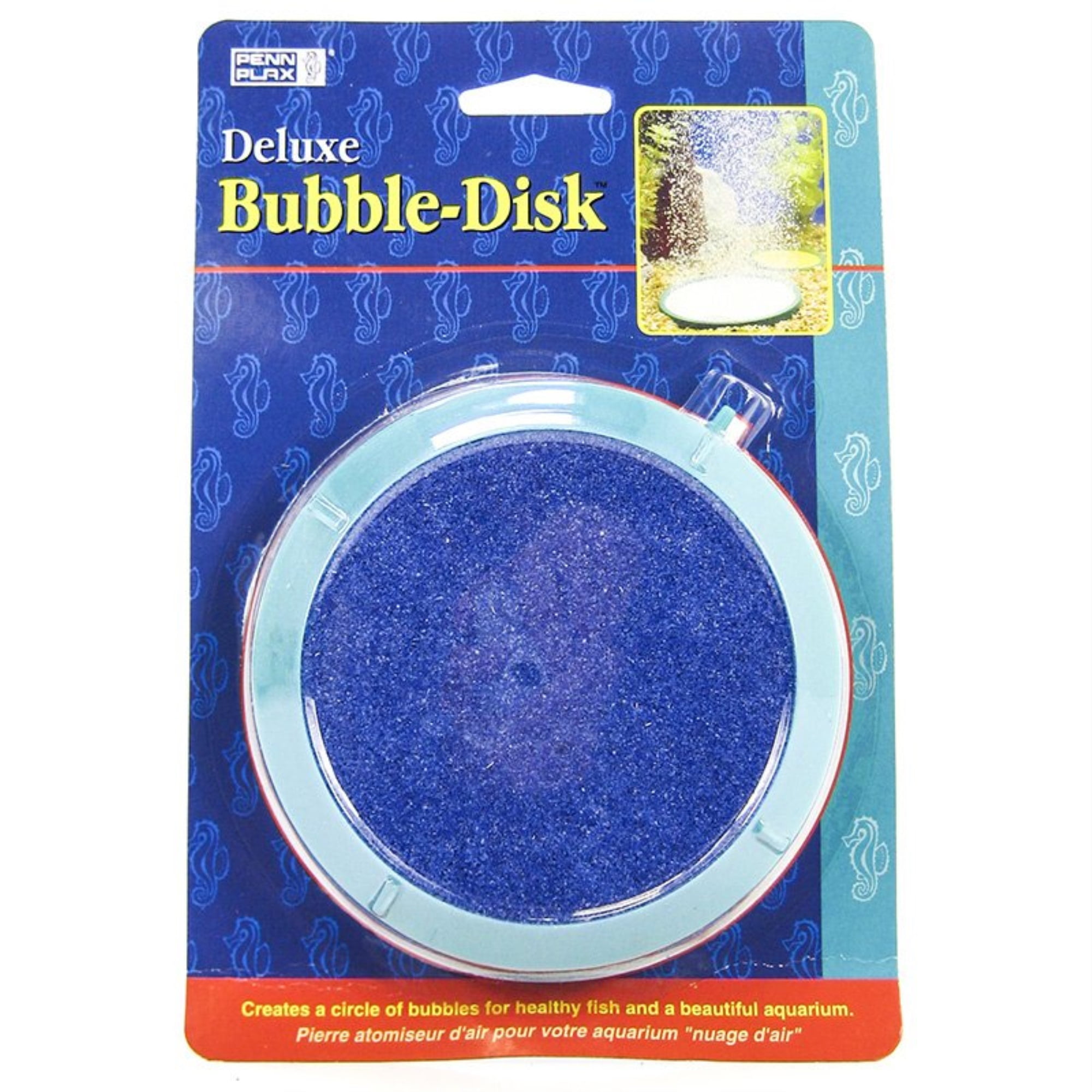 Penn-Plax Bubble-Disk Aquarium Air Stone Bubbler – 4-Inch 