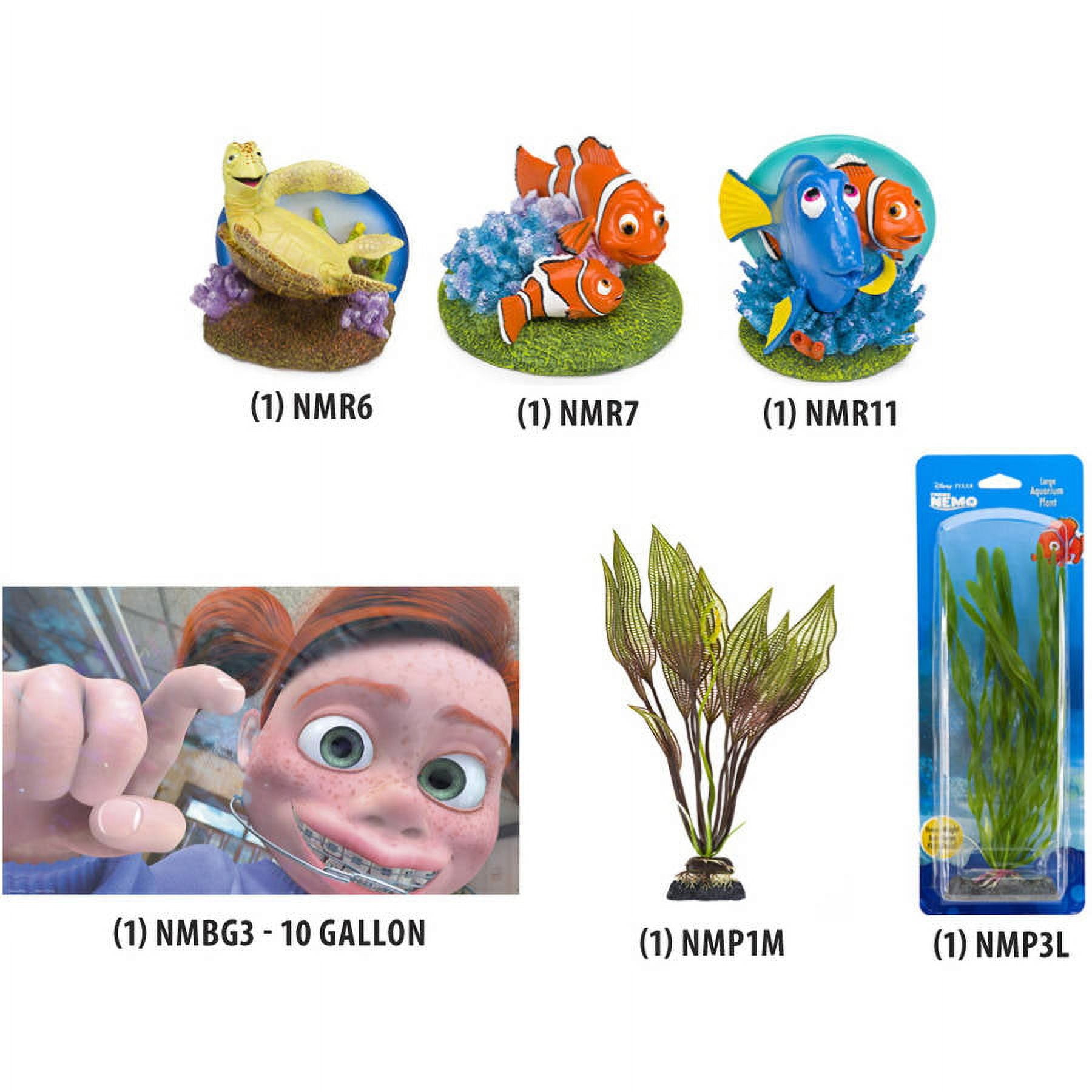 Penn-Plax Disney's Finding Nemo Aquarium Decoration Kit, Resin, Small