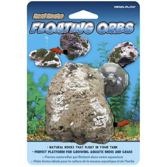 Penn Plax FORB2 Free Floating Rock on Nylon Line - Skin Pack