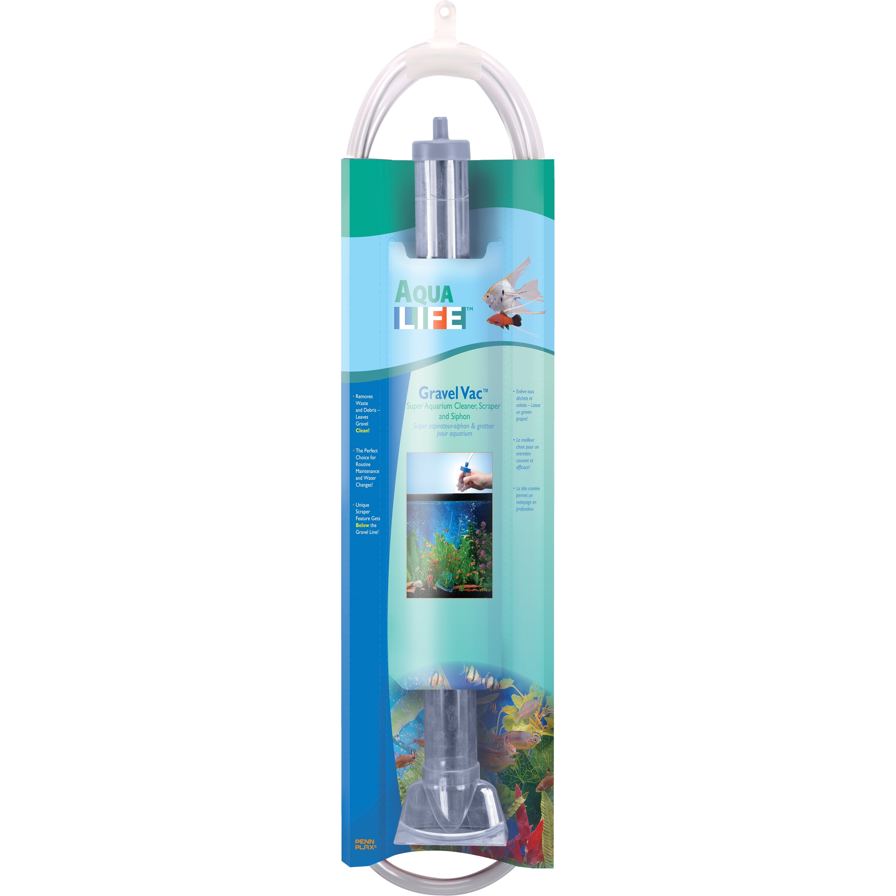 Penn-Plax Gravel Vacuum for Aquariums - Make cleaning and tank maintenance quicker and easier-24"