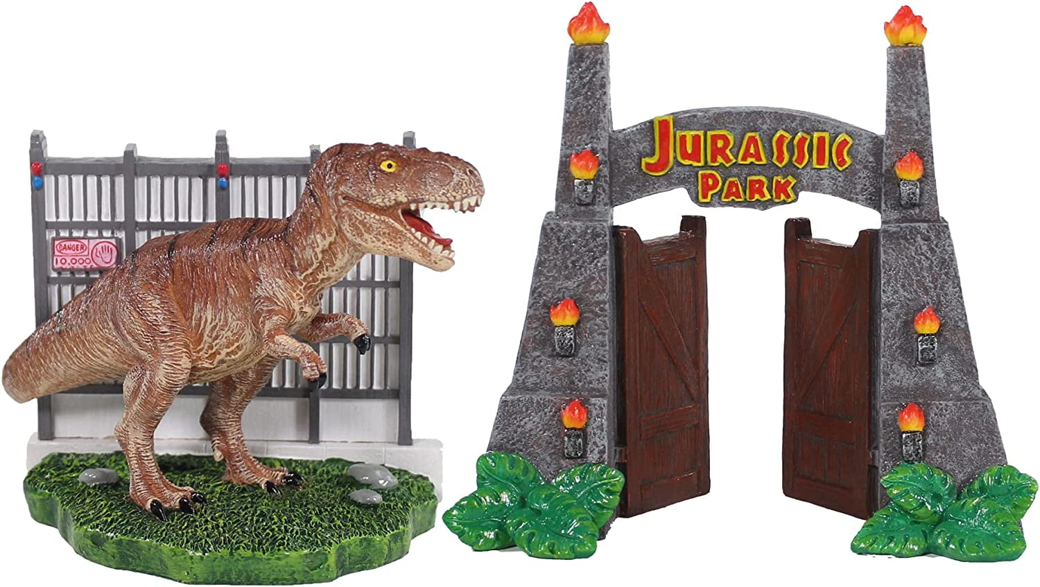 Penn-Plax Jurassic Park 2-Piece Aquarium Ornament Bundle