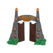 Penn-Plax Jurassic Park Aquarium Resin Decoration – Park Gate – Small, Multicolor
