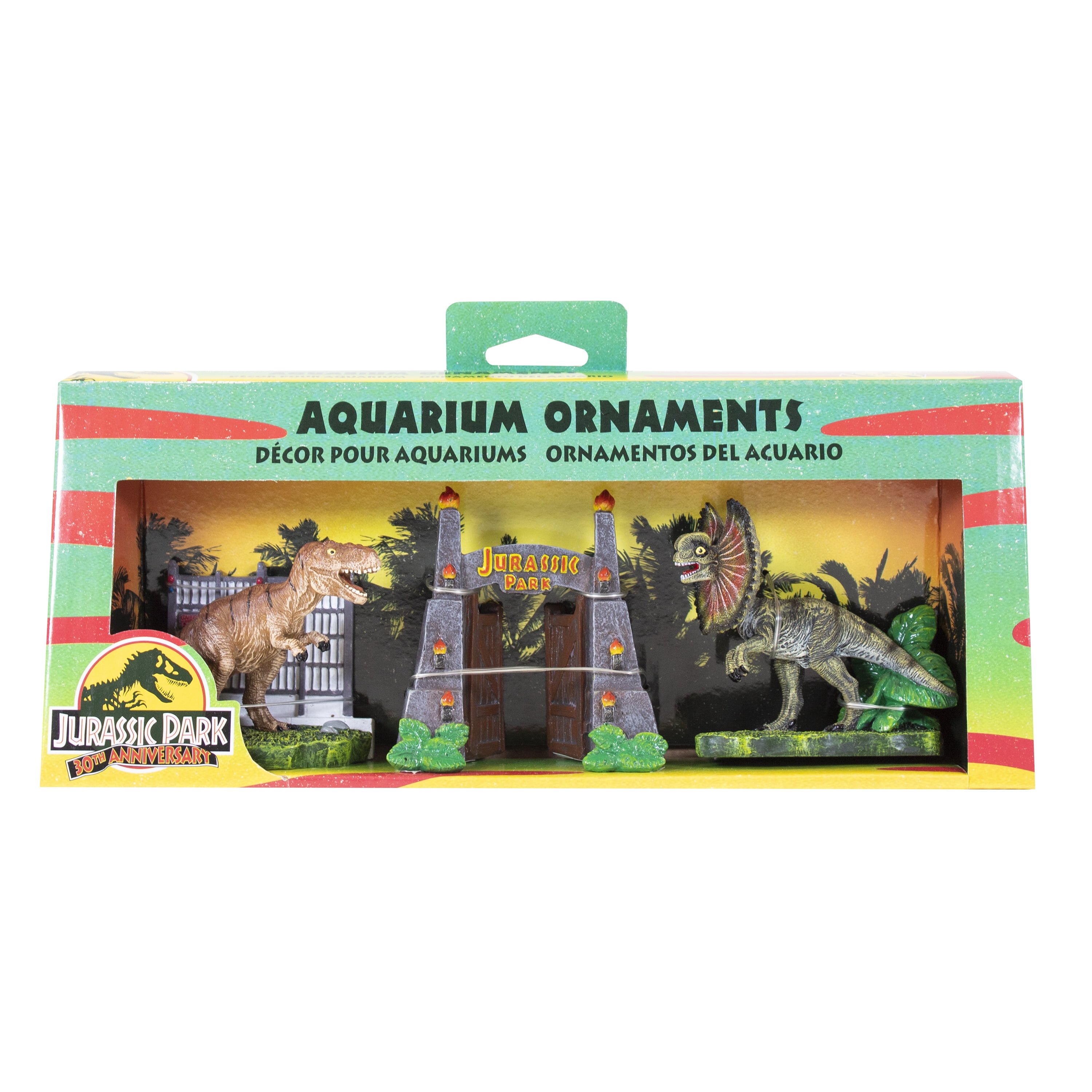 Penn-Plax Jurassic Park Officially Licensed 3-Piece Aquarium Ornament