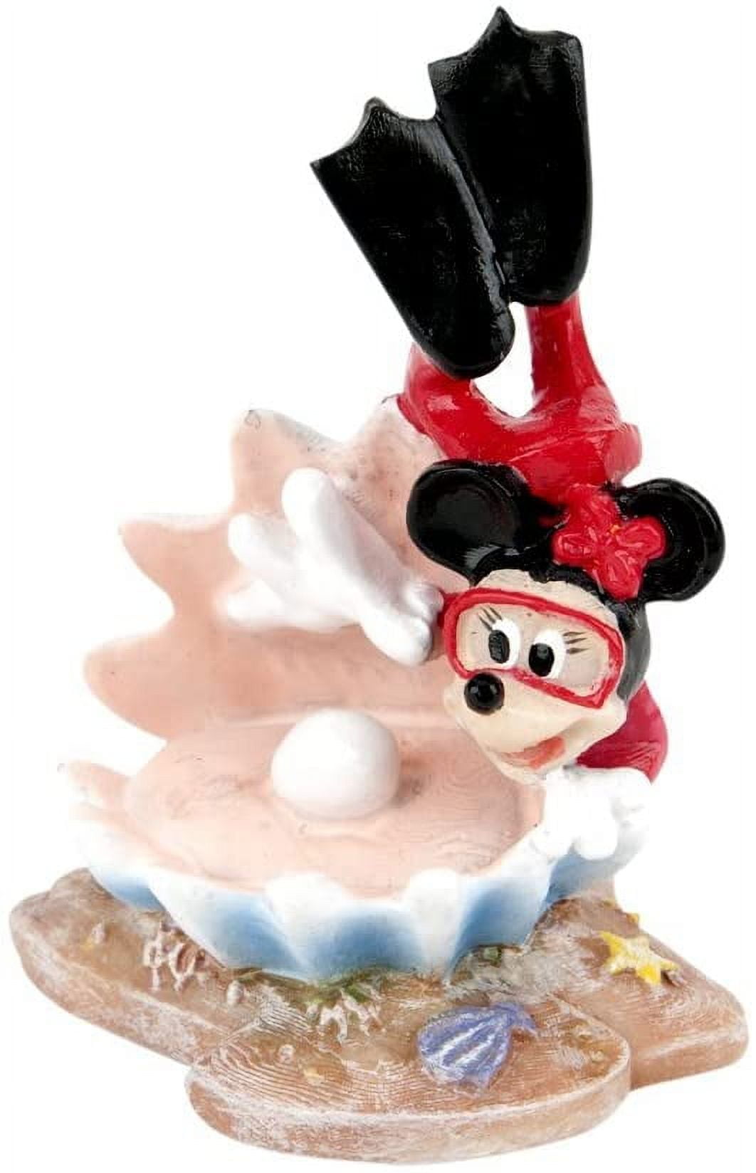 Penn-Plax Mickey Mouse Minnie Diving for Pearl Aquarium Ornament
