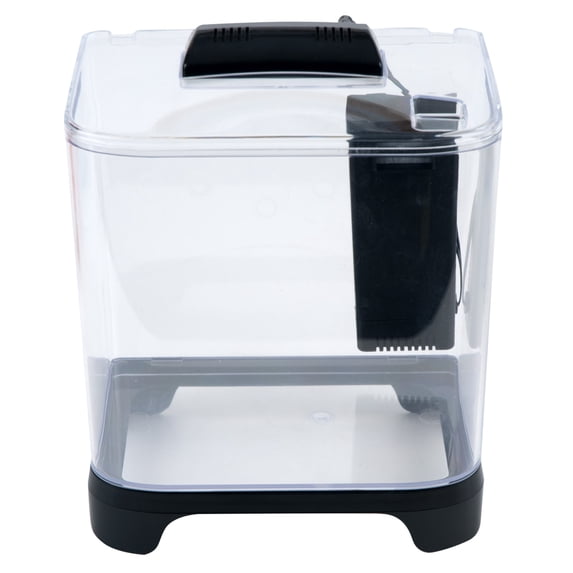 Penn-Plax NuWave Plastic Betta Fish Tank Kit – Black – 1.5 Gallon Capacity Aquarium