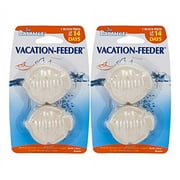 Penn Plax Pro-Balance 14-Day Vacation Time-Release Dissolving Feeding Blocks Fish Shape 2 Packages of 2 Blocks Each (4 Blocks Total) PBV14N for Aquariums