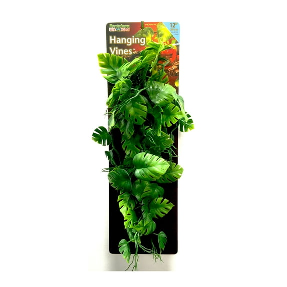 Penn-Plax Reptology Plastic Hanging Vines for Reptiles – 12” Length – Green