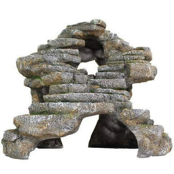 Penn-Plax Reptology Shale Scape Step Ledge & Cave Hideout  Extra Large