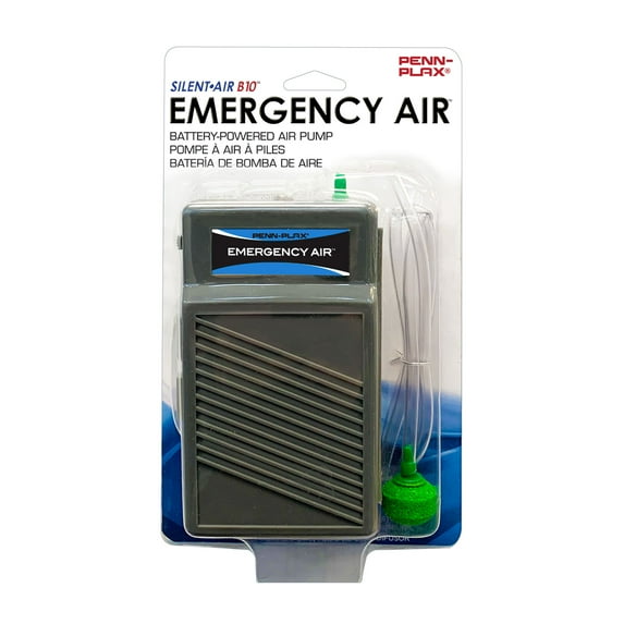 Penn-Plax Silent-Air Aquarium Air Pump, Battery Operated – Multicolor