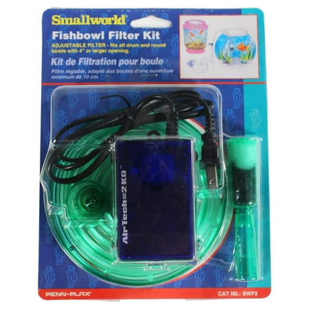 Penn-Plax Small World Fishbowl Under-Gravel Filter Kit, 1 Count per Pack