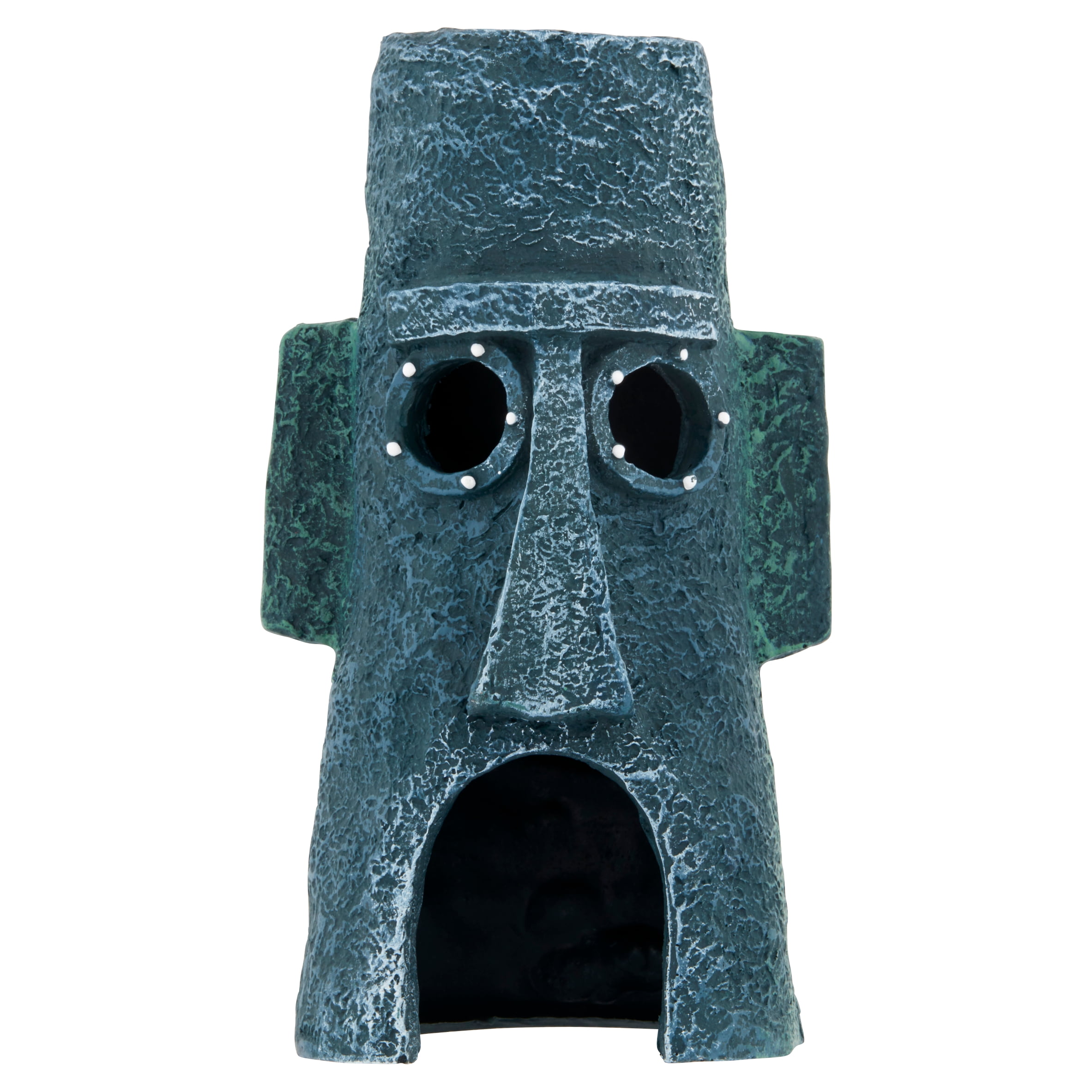 AQUA CULTURE Penn-Plax SpongeBob Squarepant Resin Aquarium Decor - Squidward Tentacles Island Home - 6" Tall