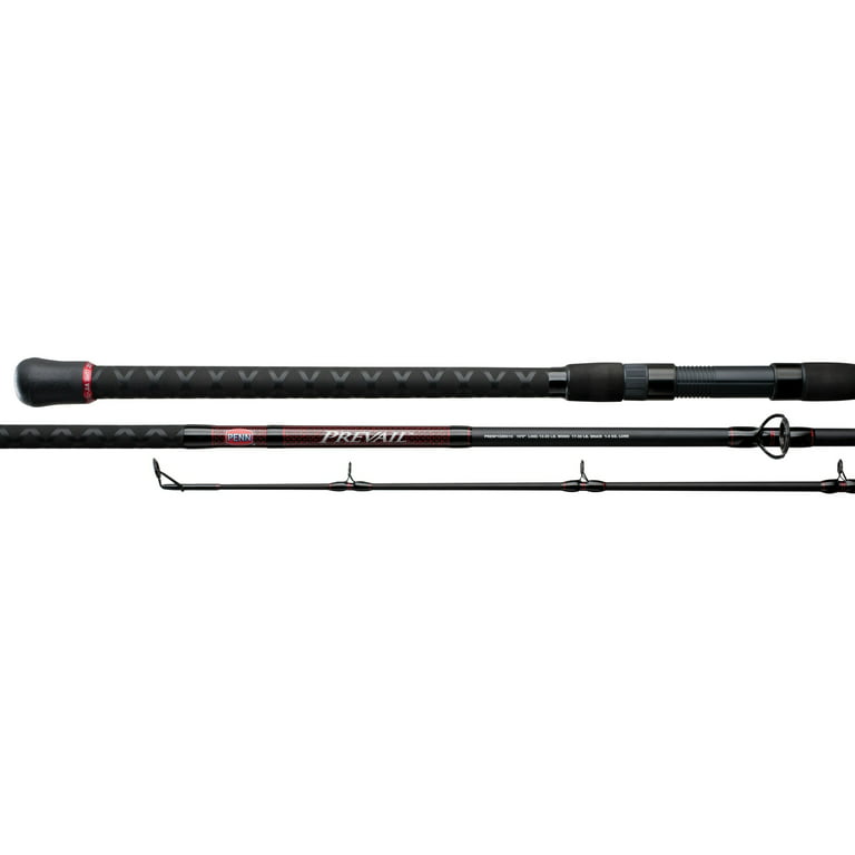 Penn Prevail Surf Casting Rod 12' Length, 2 Piece Rod, 20-40 lb Line Rate,  Heavy Power, Fast Action 