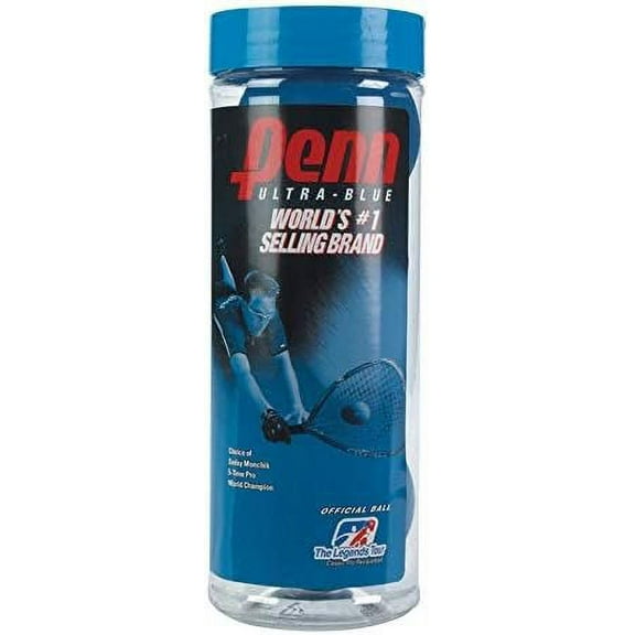 Penn Racquet Balls Rubber Durable Ideal for Racquetball, Blue (3 Count)