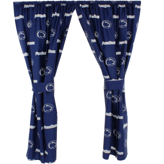 Penn State Nittany Lions 100% Polyester, 63" Curtain Panels, Set of 2