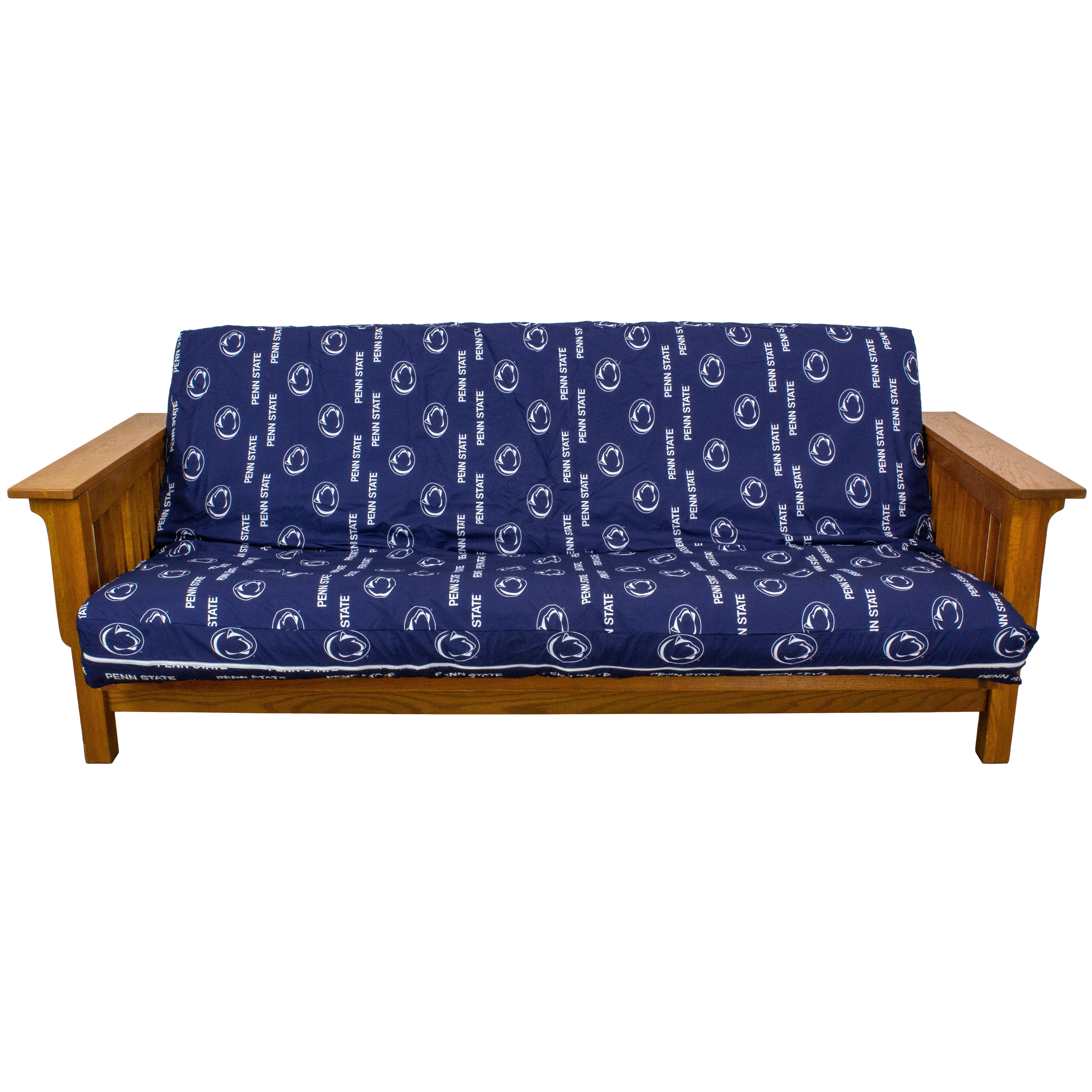 Penn State Nittany Lions Futon Cover - Full size fits 6 and 8 inch mats