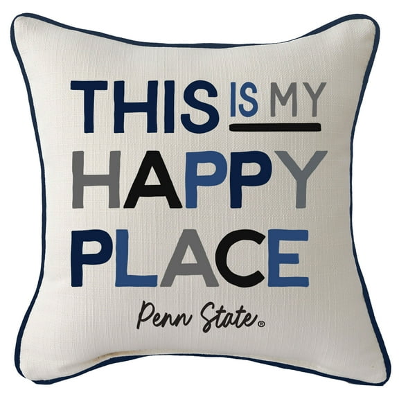 Penn State Nittany Lions Happy Place Rectangular Piped Pillow