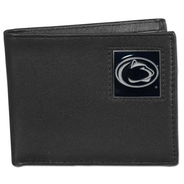 Penn State Nittany Lions Leather Bi-fold Wallet Packaged in Gift Box (F)