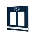 thumbnail image 1 of Penn State Nittany Lions Stripe Design Double Rocker Light Switch Plate, 1 of 4