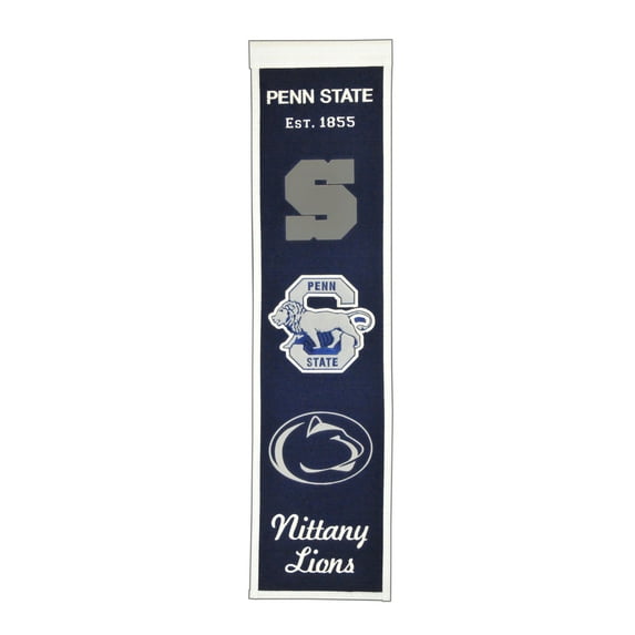 Penn State Nittany Lions Wool 8"x32" Heritage Banner