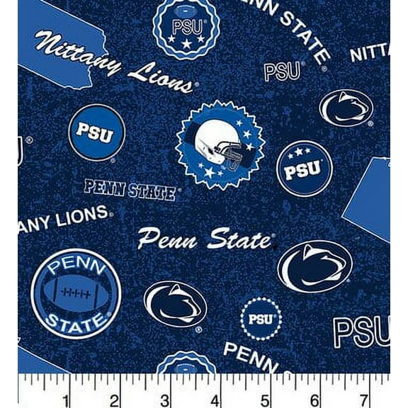 Penn State Ps-1208 Home State 100% Quilting Cotton, By The Yard