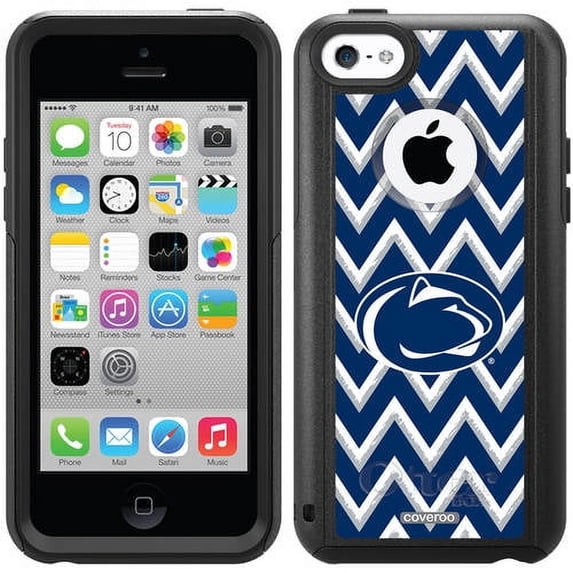 Penn State Sketchy Chevron Design on OtterBox Commuter Series Case for Apple iPhone 5c