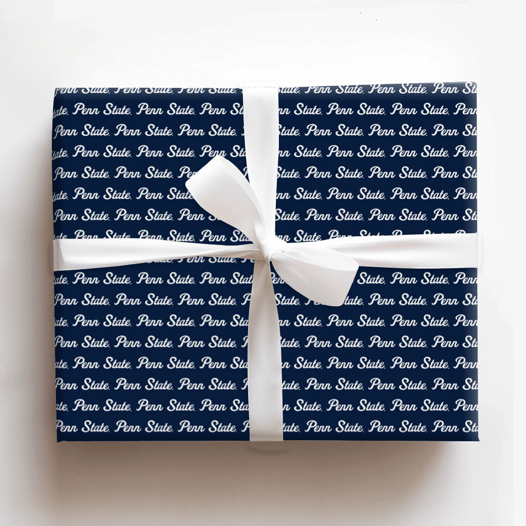 Penn State script - Christmas Wrapping Paper Roll - Gift Wrap for ...