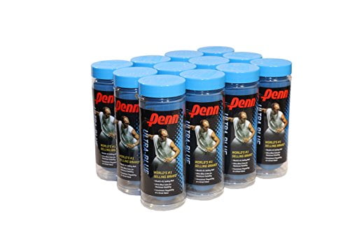 Penn Ultra Blue Racquetballs - 12 Can Case of 36 Racketball Balls ...
