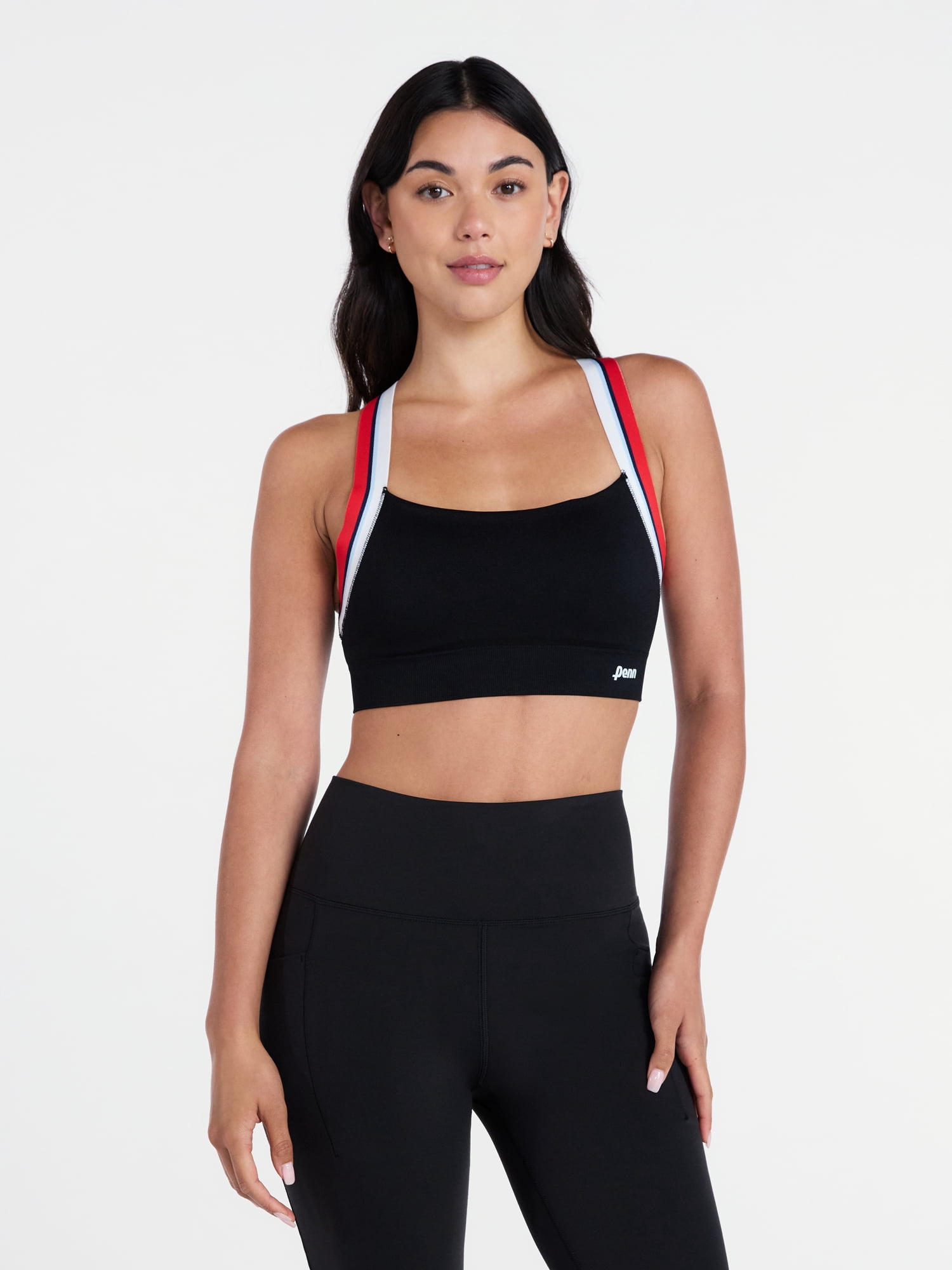 Penn Women's Seamless Sports Bra with Elastic Straps, Sizes S-XL