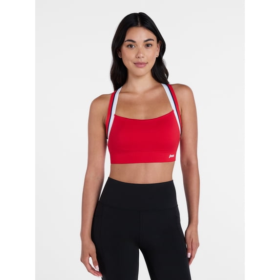 Penn Women's Seamless Sports Bra with Elastic Straps, Sizes S-XL