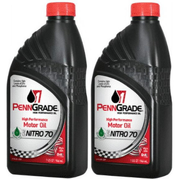 PennGrade 1 Engine Oil 71176; Nitro 70 70W ZDDP Enhanced - 2 Quarts