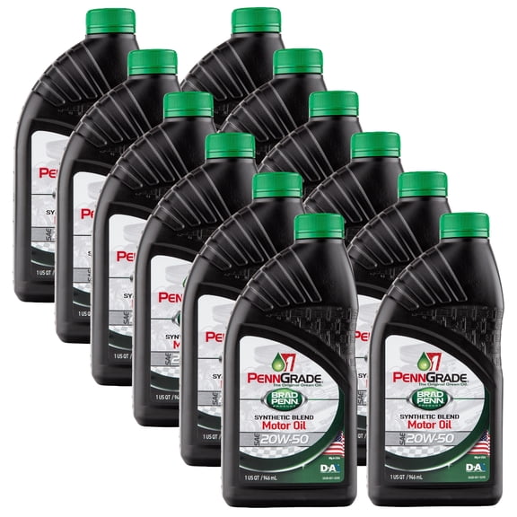 PennGrade 1 High Performance Synthetic Blend Motor Oil 20W-50, 12 qt