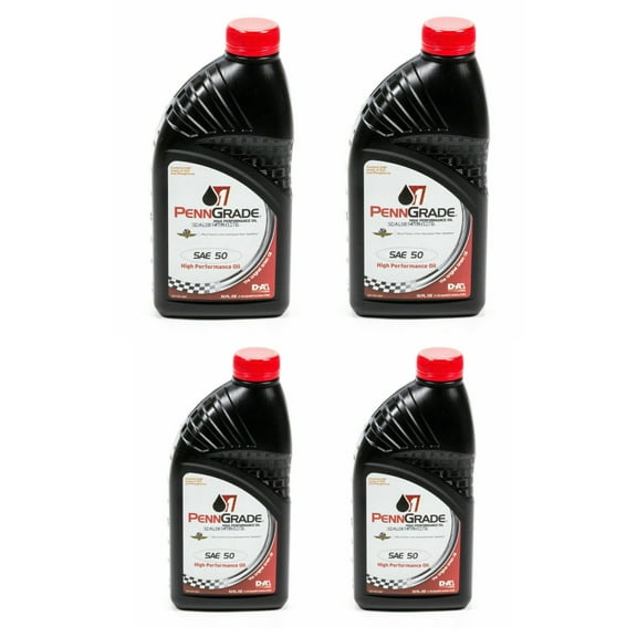 PennGrade 71156 Brad Penn SAE 50 Weight High-Zinc Performance Motor Oil 4 Quarts