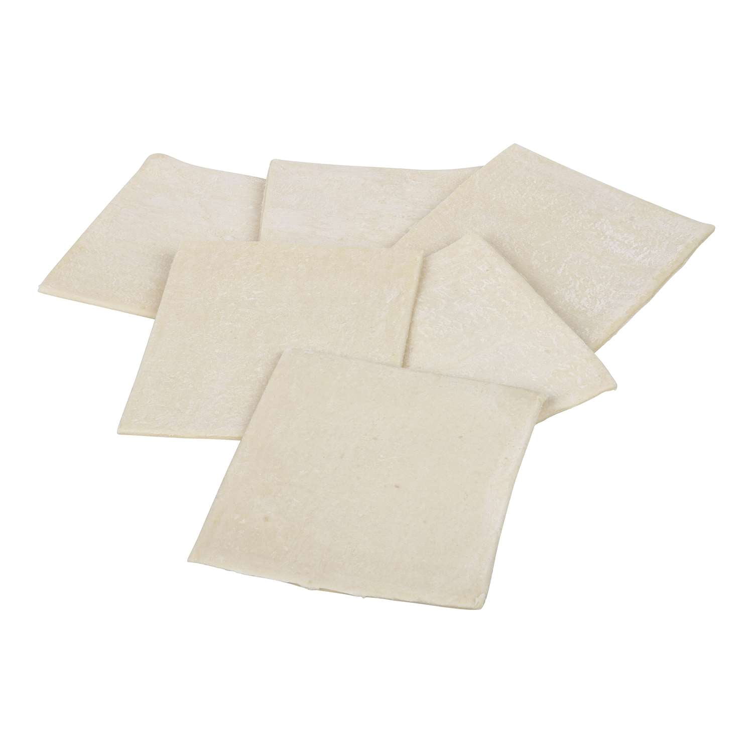 Pennant Foods Square Flat Puff Pastry Dough, 2 Ounce - 120 per case.